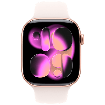 Apple Watch Series 11 46mm Gold (Light Pink Rubber Strap M/L)