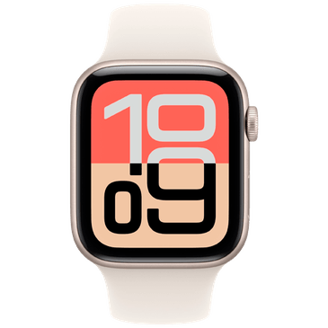 Apple Watch SE 3 44mm Gold (Beige Rubber Strap)